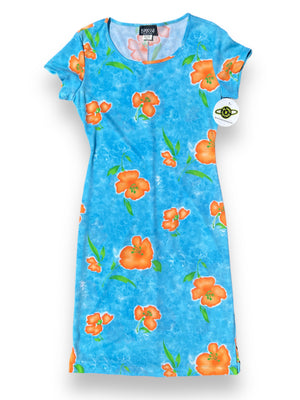 ESPRESSO POPPY PRINT DRESS