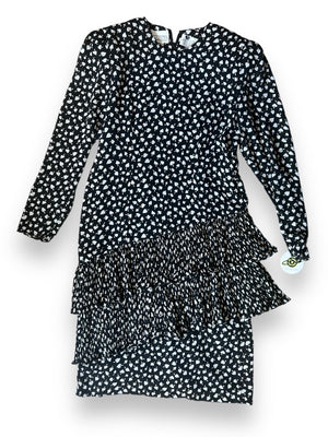 LIZ ROBERTS SPADES RUFFLE DRESS
