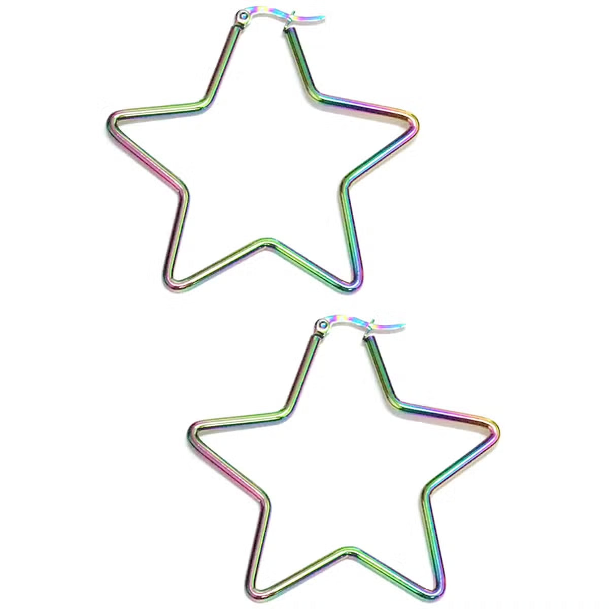 IRIDESCENT STAR EARRINGS