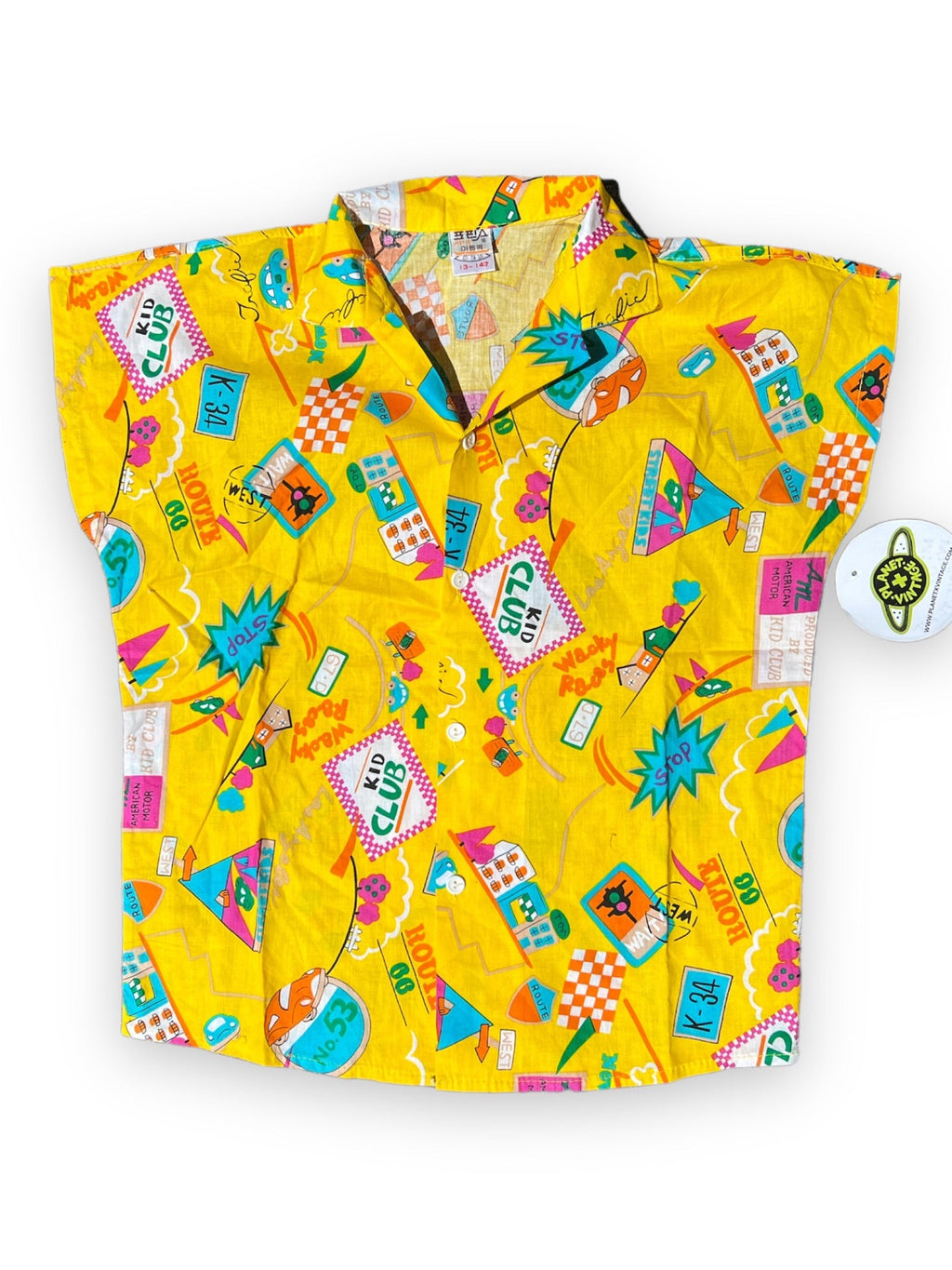 SNOWBEE YELLOW KID CLUB SHIRT