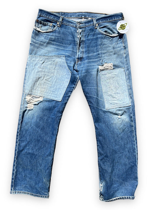 LEVI’S REPAIRED PATCHWORK JEANS