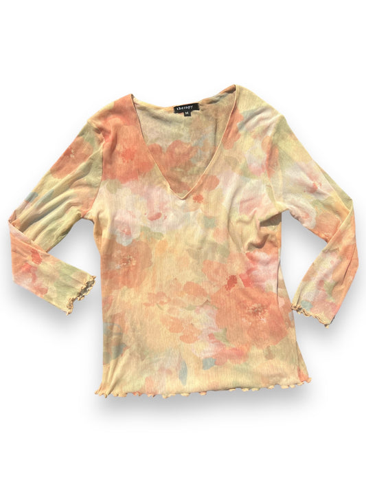 THERAPY WATERCOLOR MESH TOP