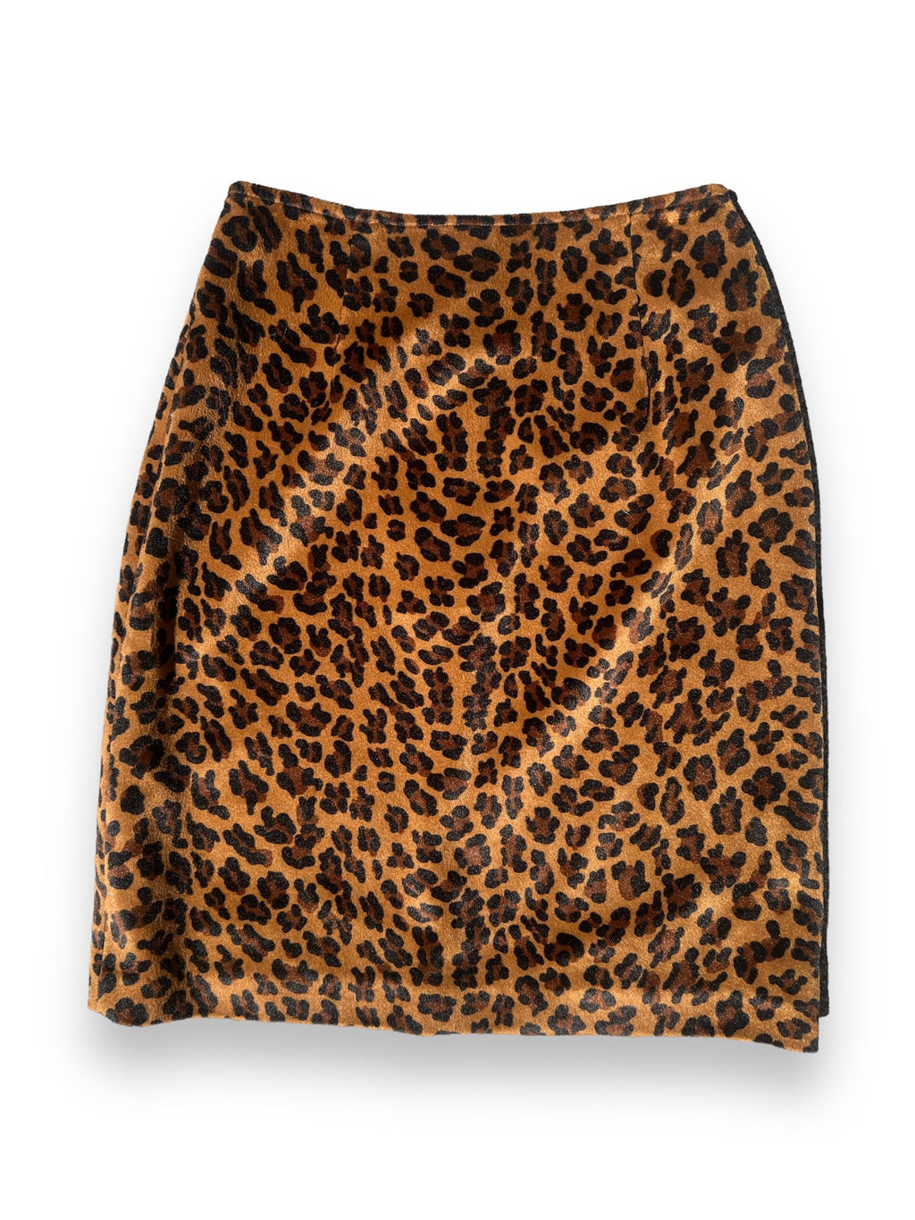 CACHE FUZZY LEOPARD PENCIL SKIRT