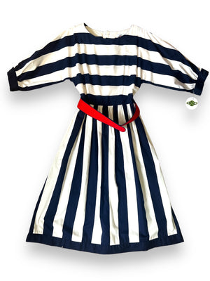 LANZ ORIGINALS NAVY BLUE STRIPED DRESS