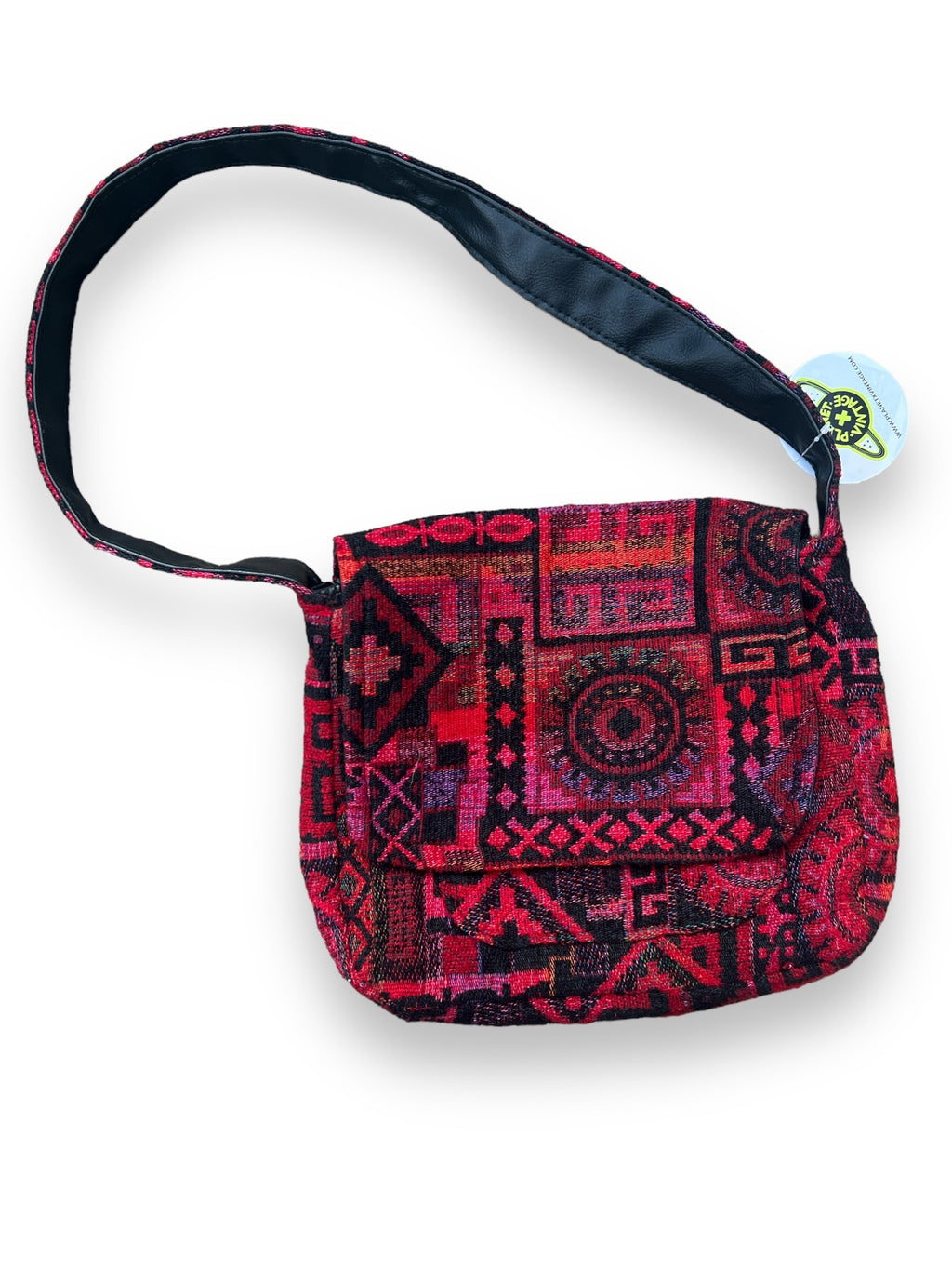 RED TAPESTRY BAG