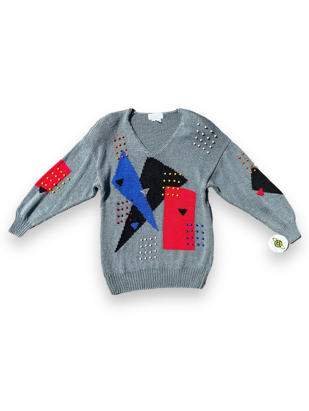 NANNELL BEADED GEOMETRIC SWEATER