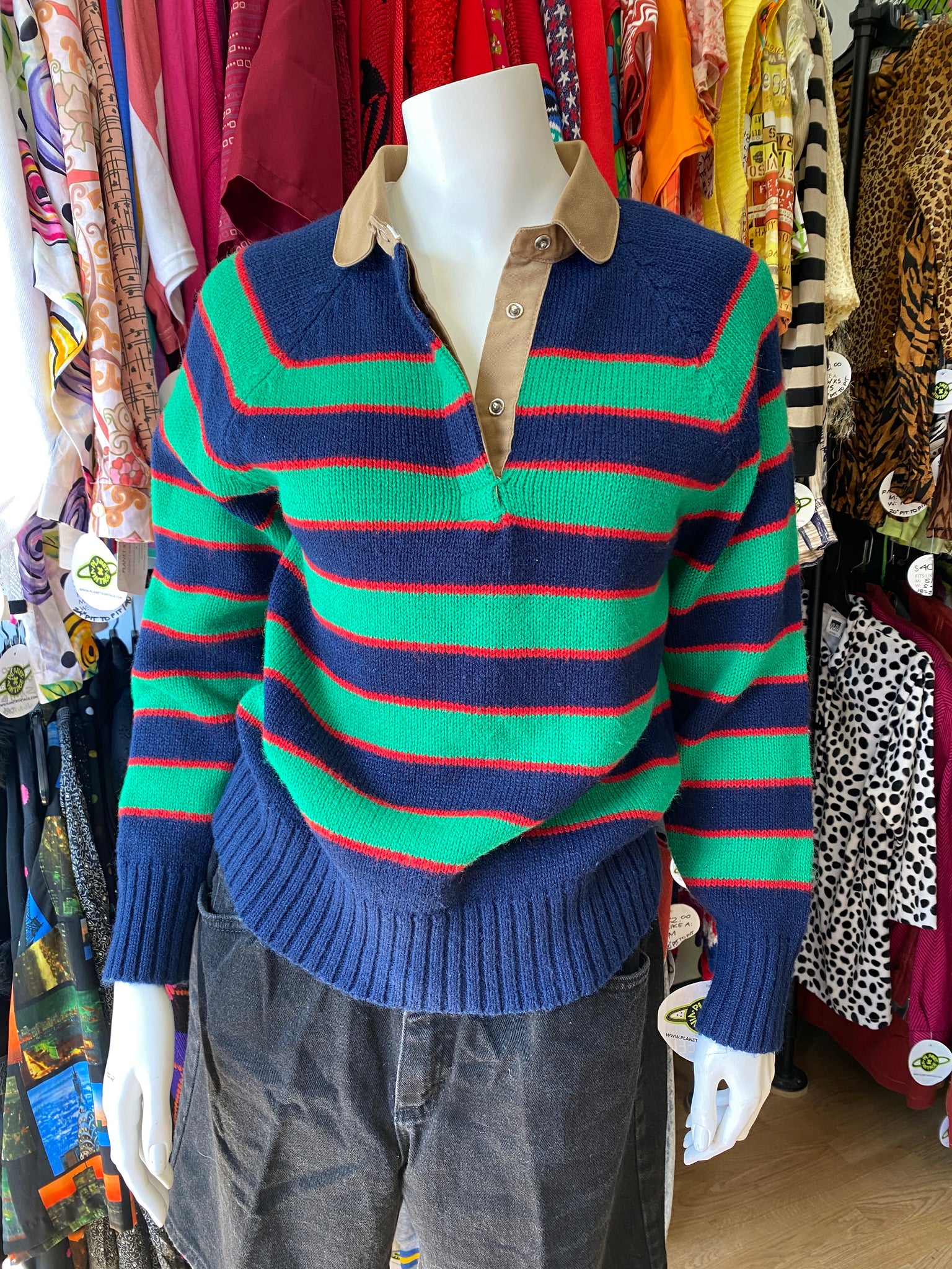 GENESIS STRIPED SWEATER