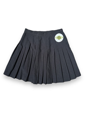BOUTIQUE EUROPA PLEATED BLACK MINI SKIRT