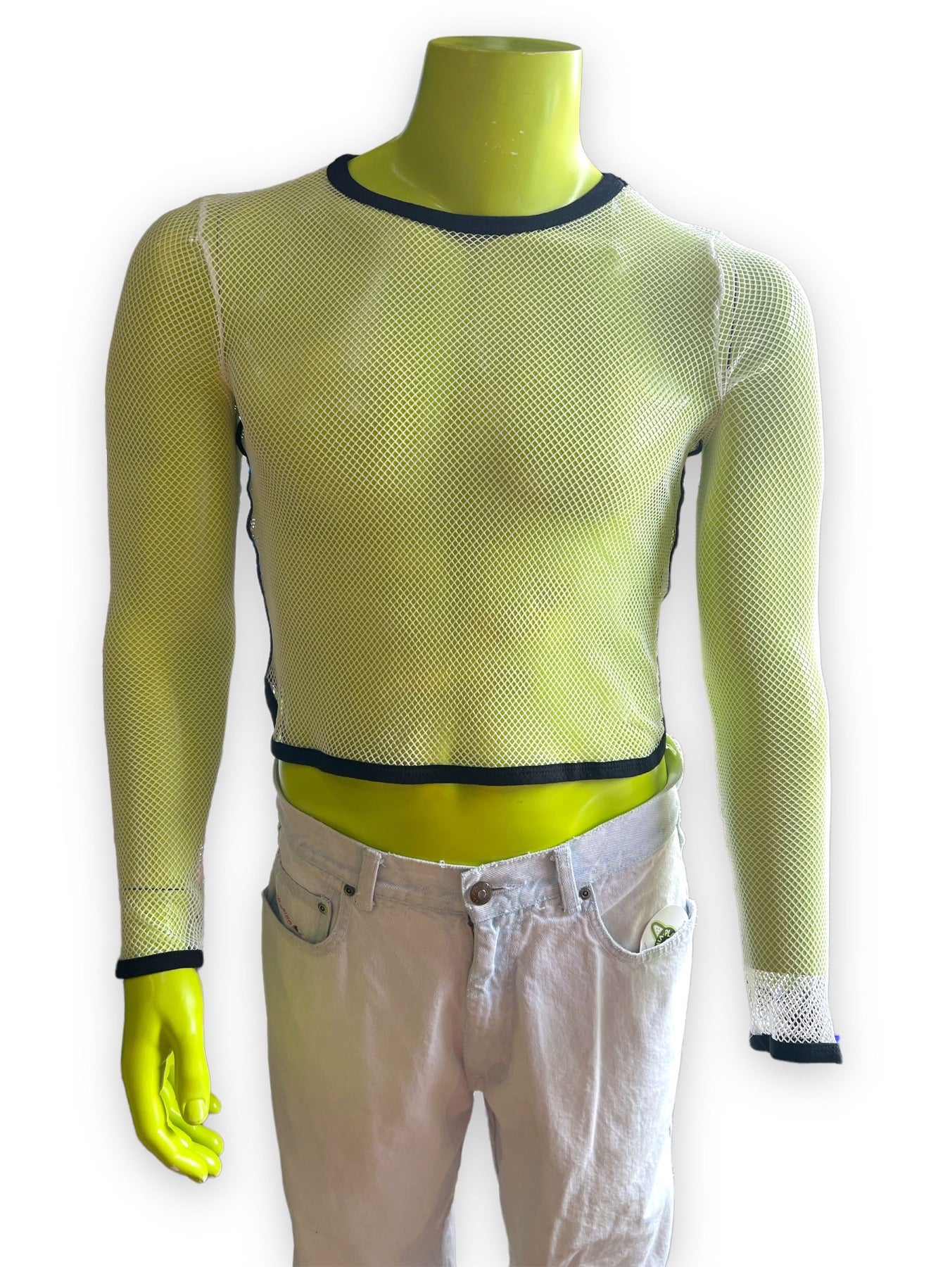 LONG SLEEVE FISHNET TOP