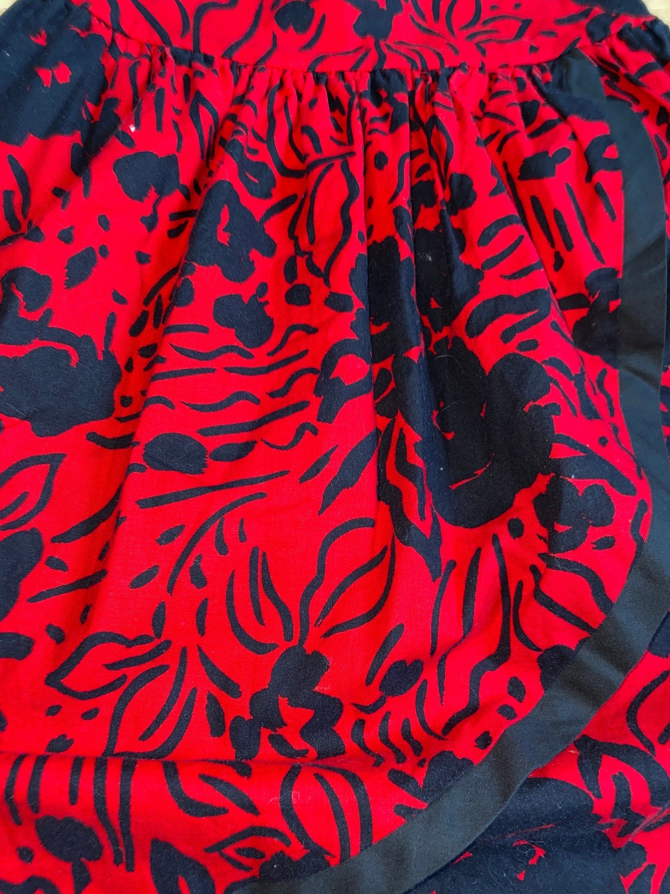 PICTURE ME RED FLORAL SKIRT