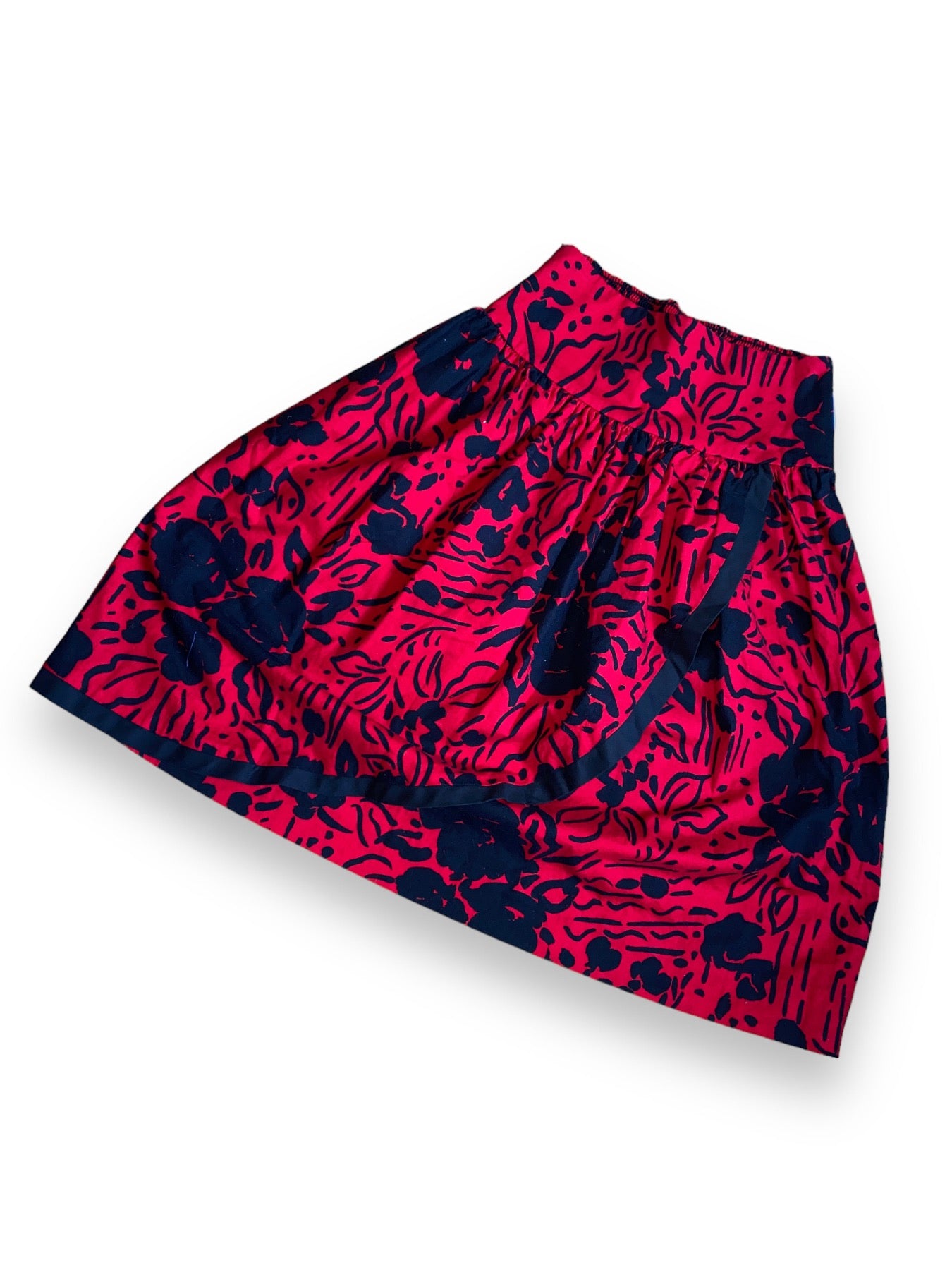 PICTURE ME RED FLORAL SKIRT