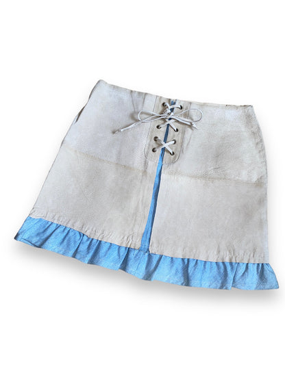 OUTER EDGE SUEDE MINI SKIRT