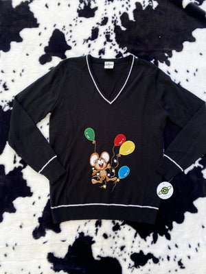 ADES HAPPY MOUSE & BALLOONS SWEATER