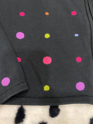 DAVID BROOKS POKLA DOT CARDIGAN