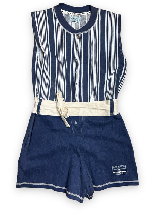 EXTRA BLU STRIPED ROMPER