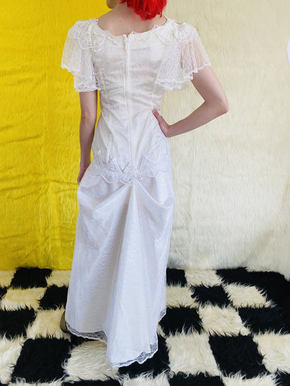 LORALIE WHITE LACE DRESS