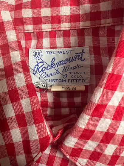 ROCKMOUNT RANCH WEAR RED GINGHAM SHIRT