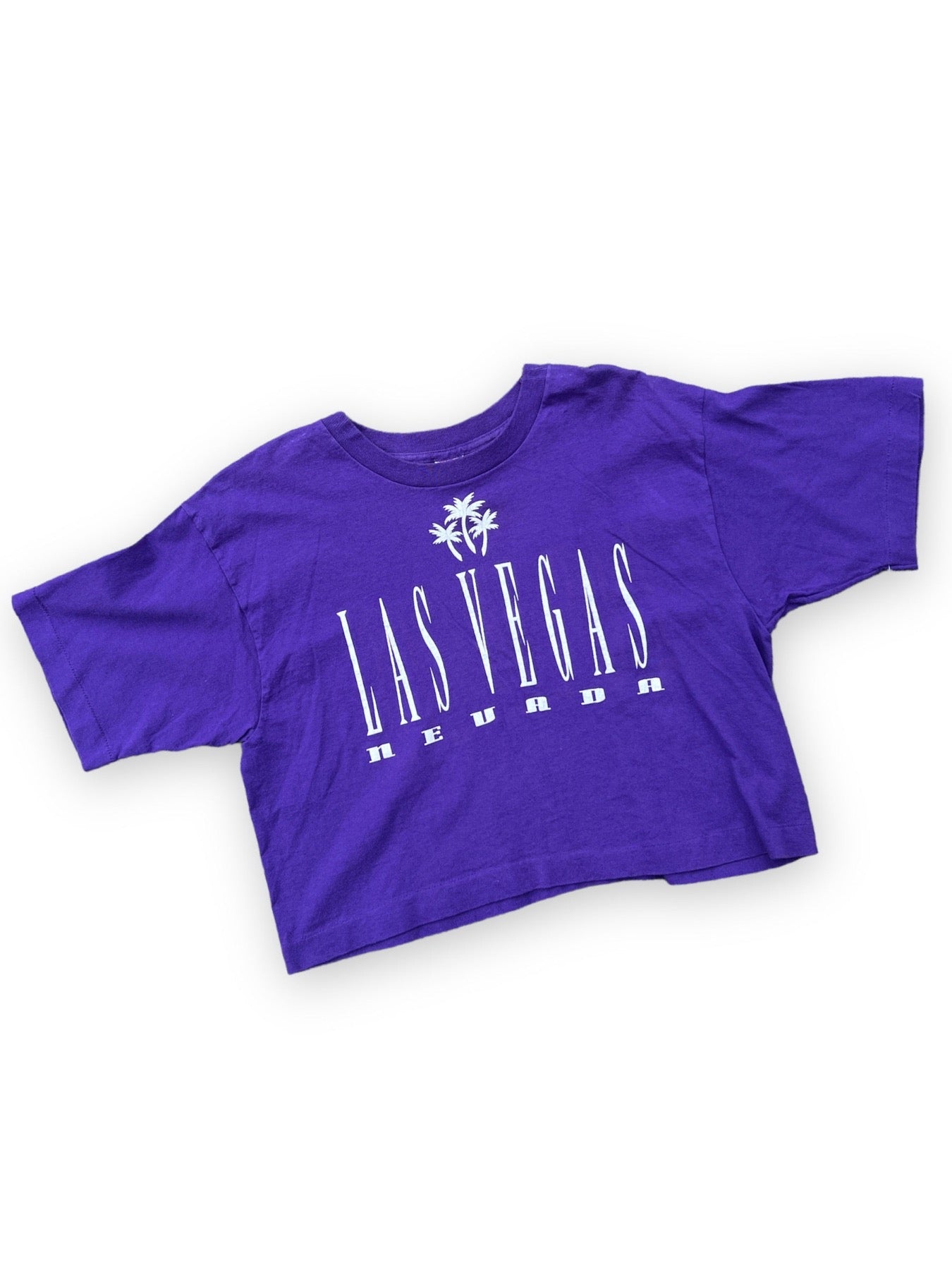 LAS VEGAS PURPLE CROPPED TEE