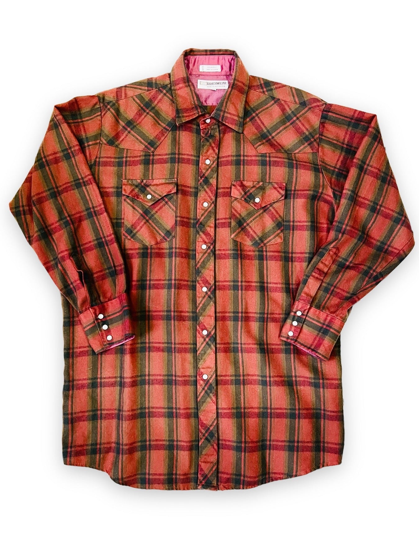 CORRAL WEST RANCHWEAR PLAID SHIRT