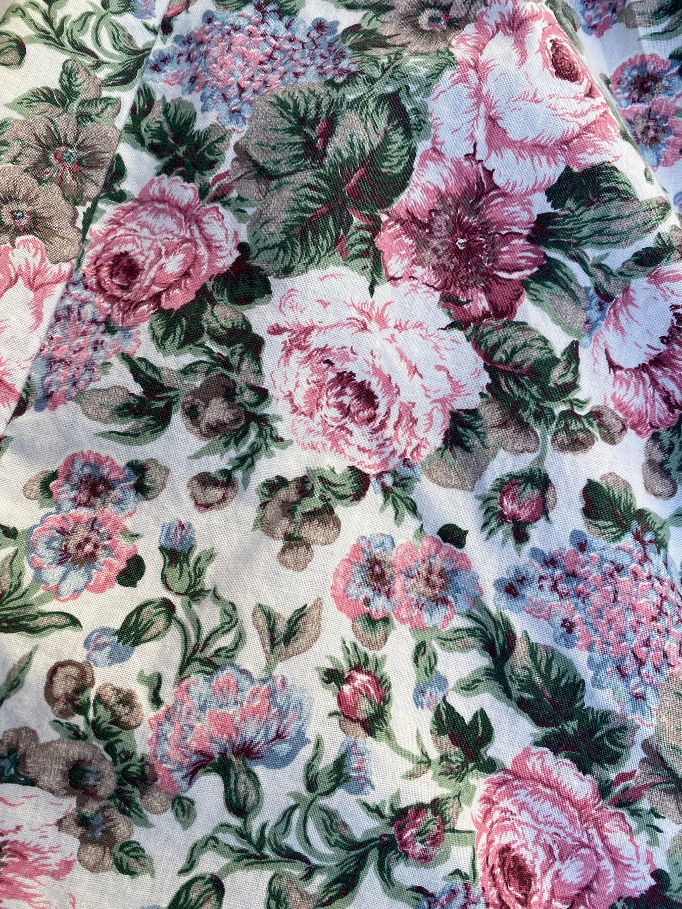 CREAM FLORAL 90s LACE BIB DRESS