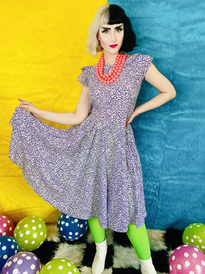 MS CHAUS PICNIC PURPLE DRESS