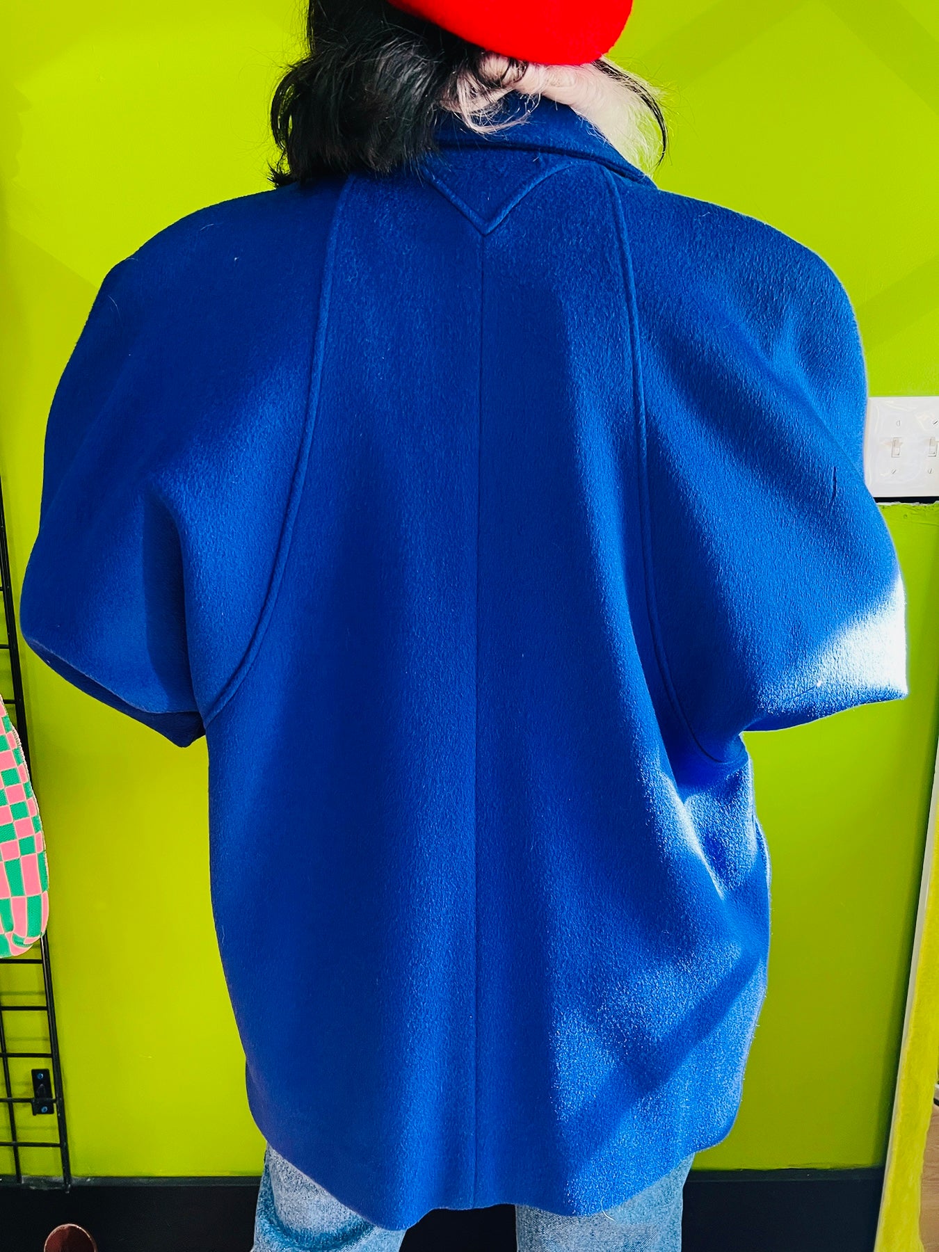 STEVE BLUE BATWING COAT