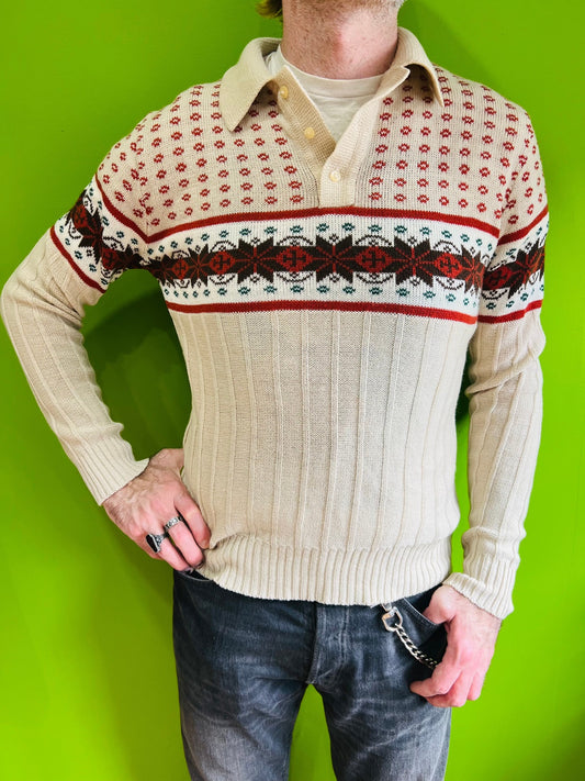 MONTGOMERY WARD SNOWFLAKE SWEATER