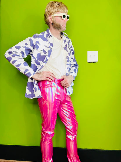 NEON PEARLIZED VINYL PANTS