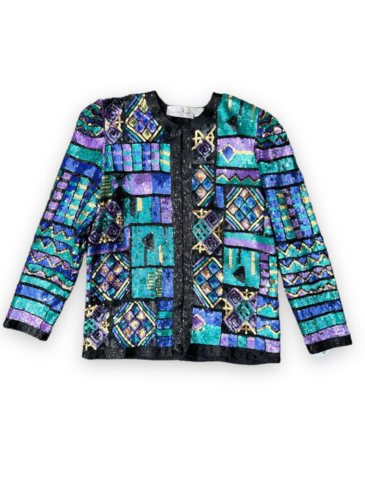 LAWRENCE KAZAR SEQUIN JACKET