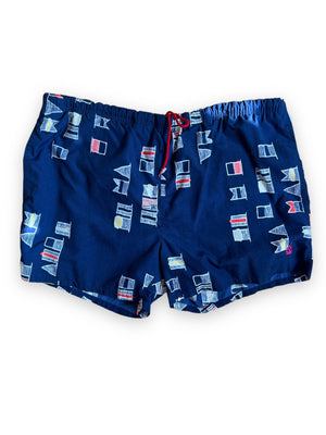 NAUTICA FLAG PRINT SWIM SHORTS