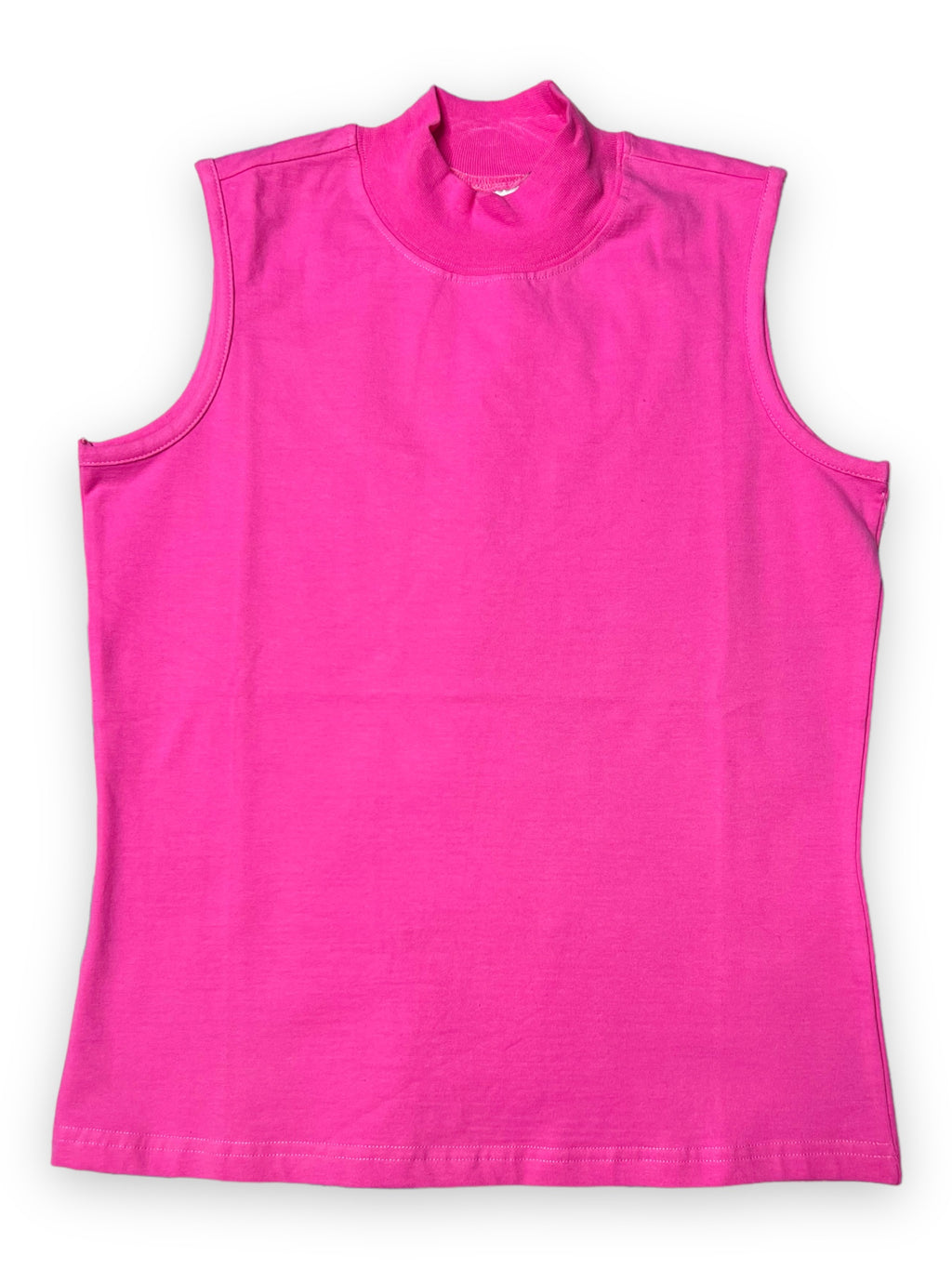 REFLECTIONS PINK MOCK NECK TANK TOP