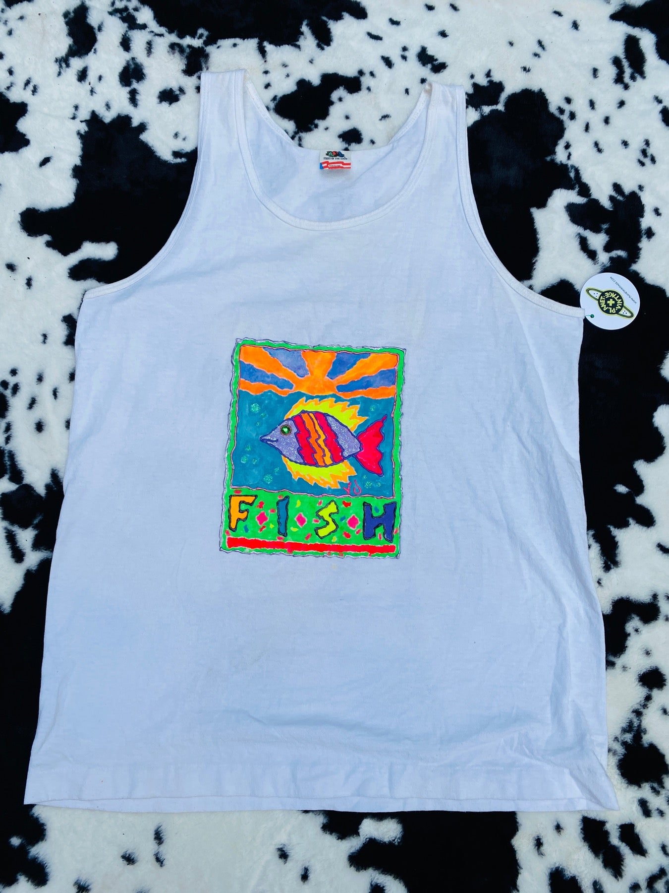 FISH 90s PUFFY PAINT TANK TOP