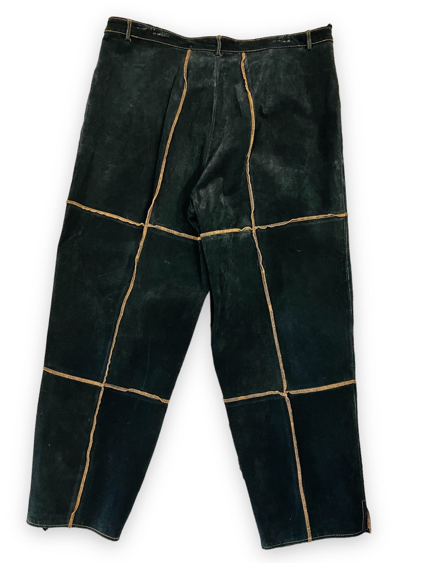 SELENE SPORT SUEDE CONTRAST STITCH PANTS