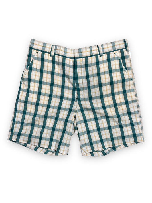 ALTO GREEN & CREAM PLAID SHORTS