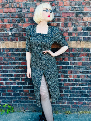ATINA GREEN 90s DOES 40S DRESS