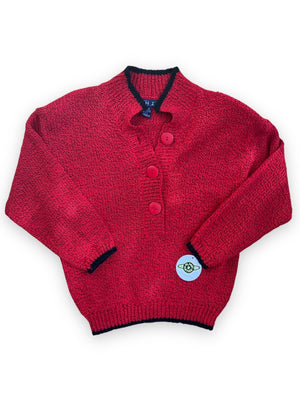OHI RED KNIT SWEATER