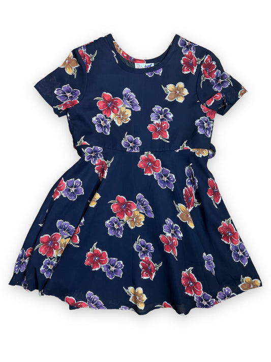 THE LITTLE TROTTER FLORAL MINI DRESS