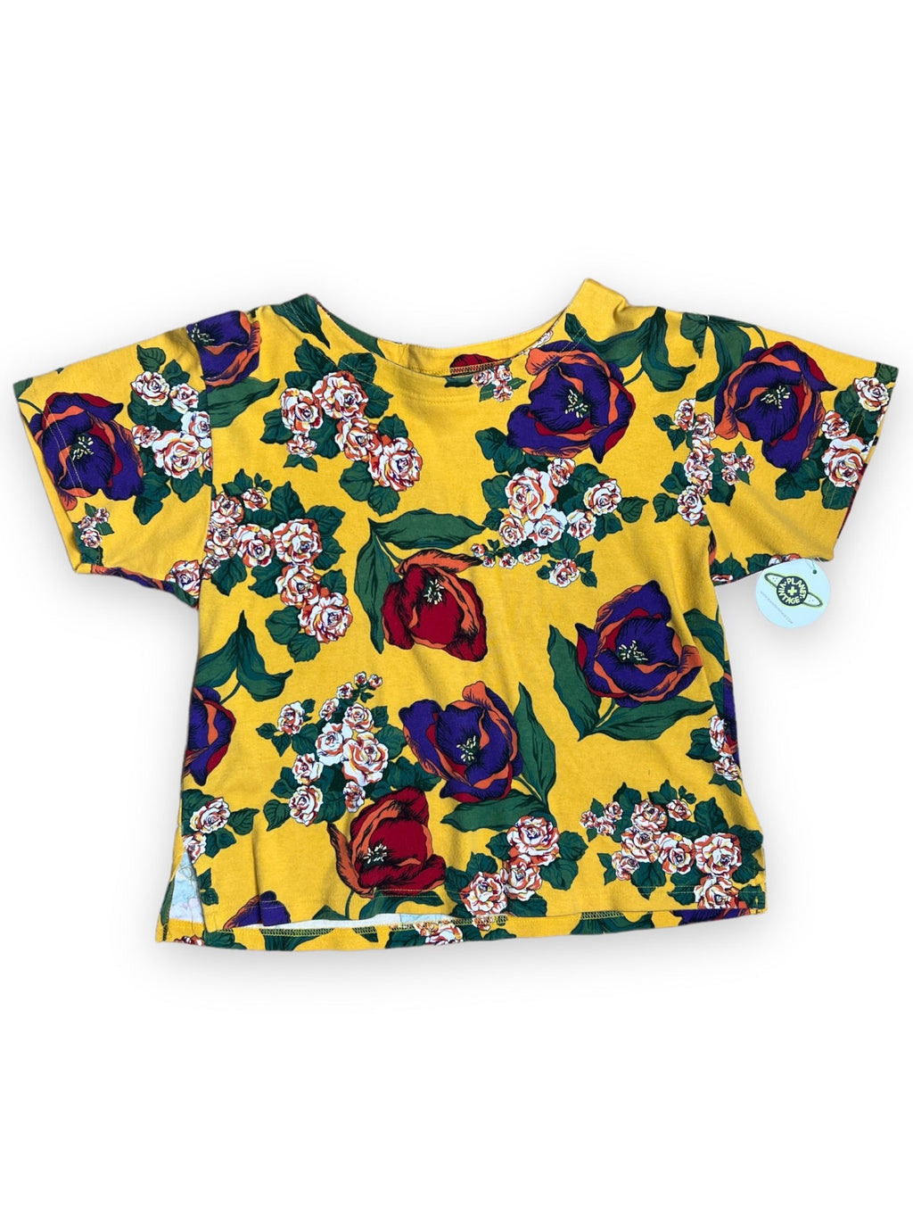 J.G. HOOK YELLOW FLORAL TEE