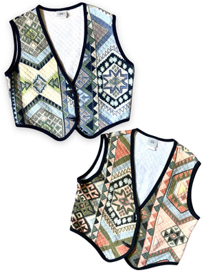 DAVID WAYNE SOUTHWESTERN PASTEL VESTS
