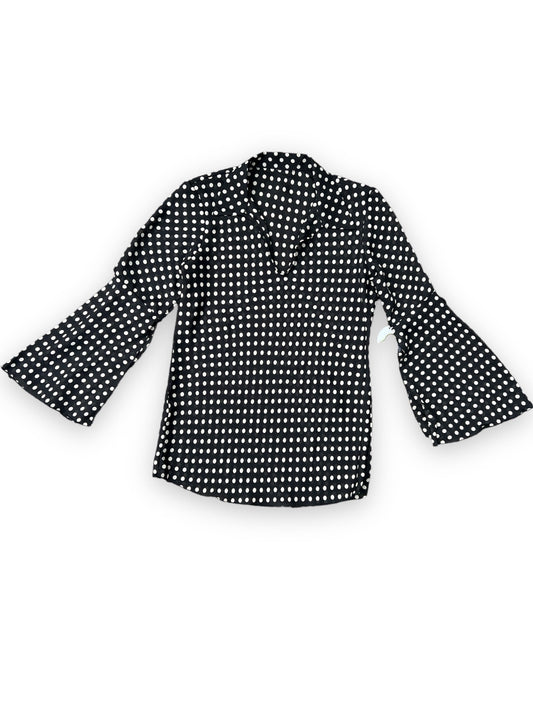 POLKA DOT FLARE SLEEVE TOP