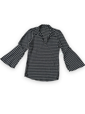 POLKA DOT FLARE SLEEVE TOP