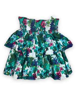 FLORAL RUFFLE SKIRT