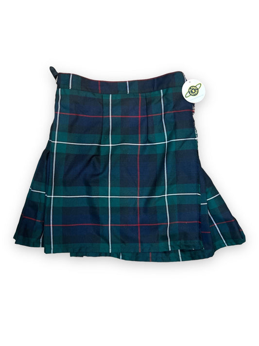 BORN IN SCOTLAND GREEN PLAID KILT