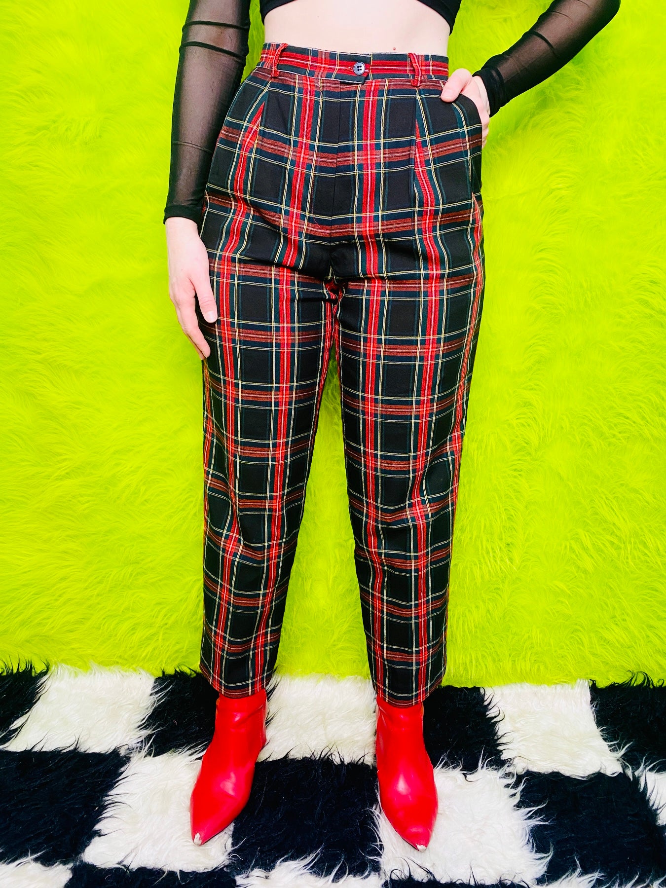 EVAN PICONE PLAID PANTS
