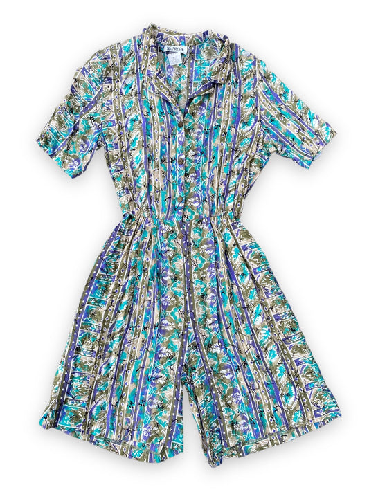 MAYGENE ABSTRACT 90s ROMPER