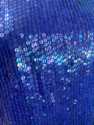 ST. MARTIN BLUE & BLACK SEQUIN PARTY DRESS