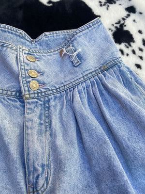 GREAT PLAINS HIGH WAISTED DENIM SHORTS