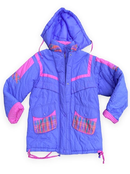 ASPEN PURPLE & PINK PUFFY JACKET