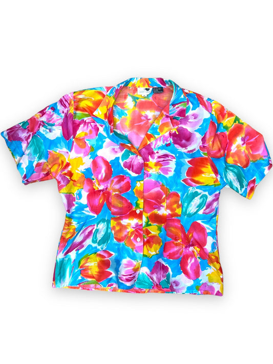 CARRY BACK RAINBOW FLORAL SHIRT