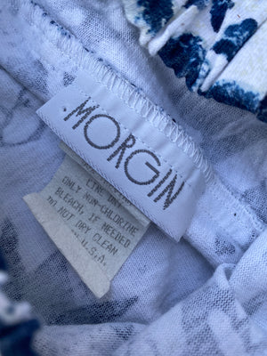 MORGIN 90s ABSTRACT FLORAL PANTS